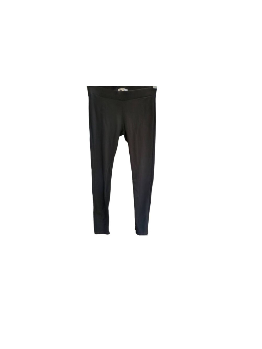 Cabi Zip Side Ponte Ankle Leggings Black Casual Pants Med
